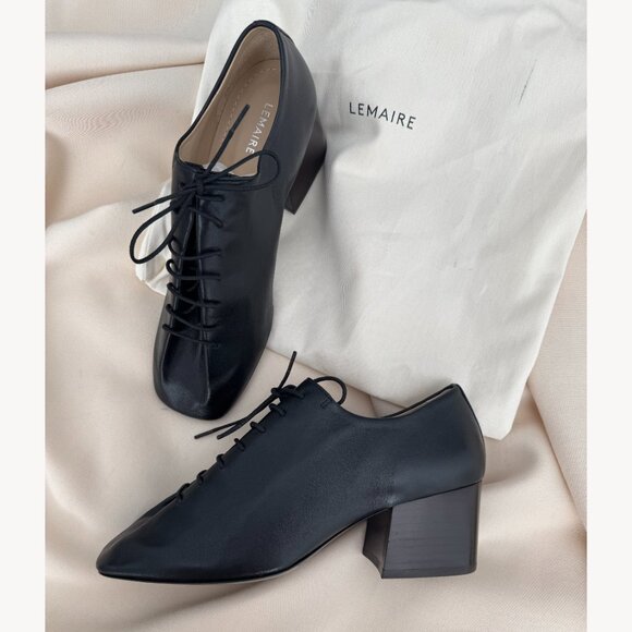 Never Worn! Lemaire 55mm Souris Classic Derbies in Black, size 39 (Fits like 38) - Picture 6 of 7